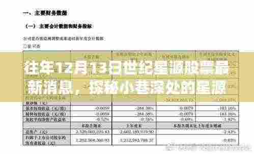 探秘世纪星源股票故事,隐藏版特色小店的独特魅力——最新消息解读