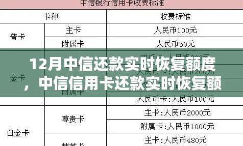 中信信用卡还款实时恢复额度操作指南,初学者与进阶用户适用,助力十二月轻松还款