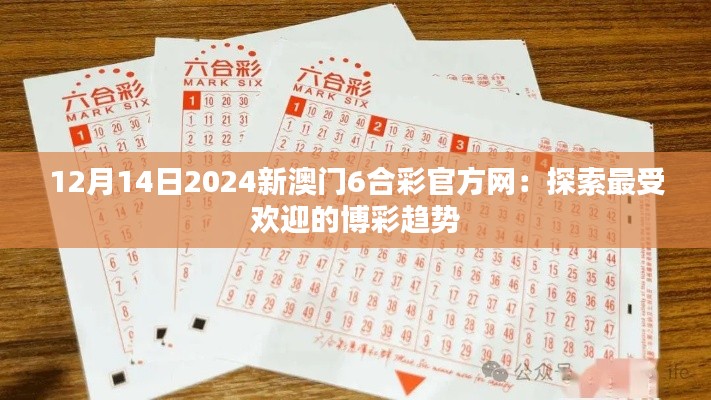 12月14日2024新澳门6合彩官方网:探索最受欢迎的博彩趋势