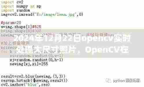 2024年回望,OpenCV助力大尺寸照片实时处理革新之旅
