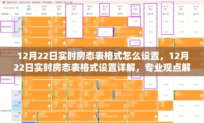 12月22日实时房态表格式设置指南,专业观点详解