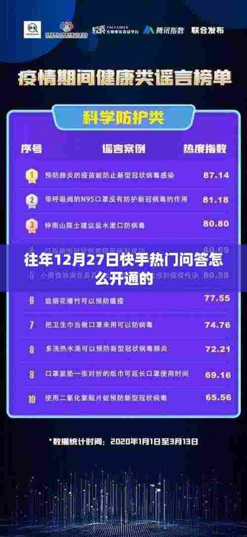 快手热门问答开通攻略，往年12月27日开通方法揭秘