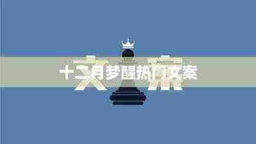 十二月梦醒时分，温暖文案回顾