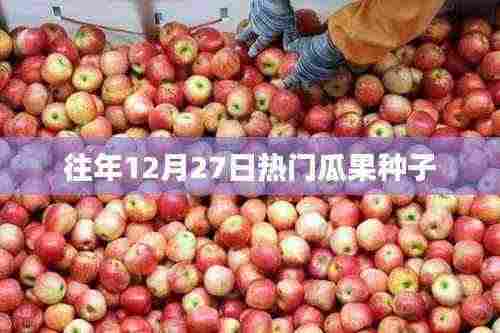 往年12月27日热门瓜果种子概览