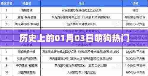 萌狗日，历史上的1月3日热门事件回顾