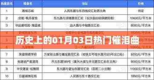 热门催泪曲历史盘点，一月三日回顾