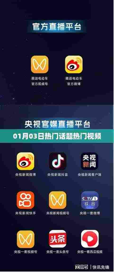 热门话题与视频速递，01月03日焦点时刻