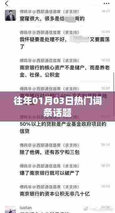 历年元旦后热门话题回顾,01月03日焦点词汇