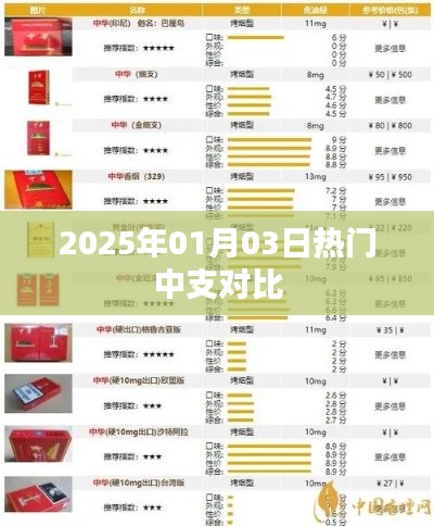 热门中支大比拼,2025年1月3日对比报告