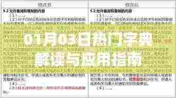 字典解读与应用指南,最新热门字典解析(日期)