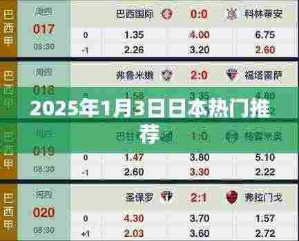 日本热门推荐榜,2025年1月3日精选指南
