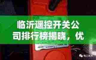 临沂遥控开关公司排行榜揭晓，优选企业榜单