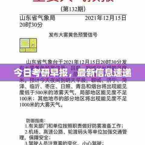 今日考研早报,最新信息速递