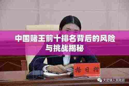 中国赌王前十排名背后的风险与挑战揭秘
