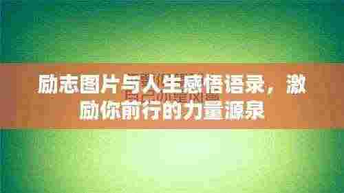 励志图片与人生感悟语录,激励你前行的力量源泉