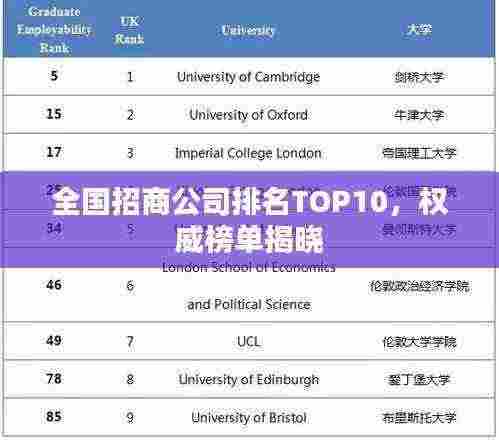全国招商公司排名TOP10,权威榜单揭晓