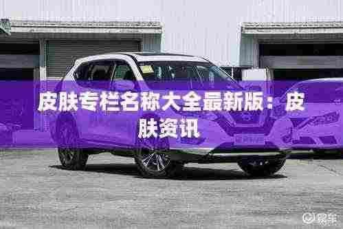 皮肤专栏名称大全最新版:皮肤资讯