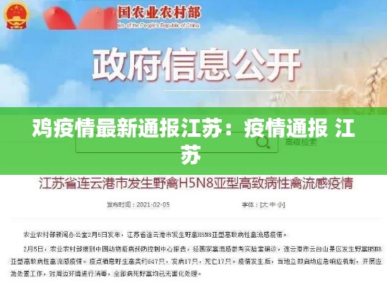 鸡疫情最新通报江苏:疫情通报 江苏