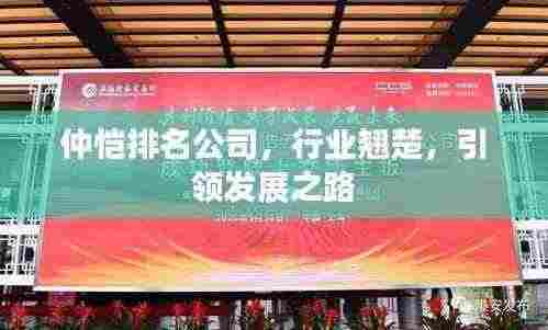 仲恺排名公司，行业翘楚，引领发展之路