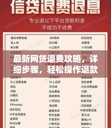 最新网贷退费攻略,详细步骤,轻松操作退款流程!