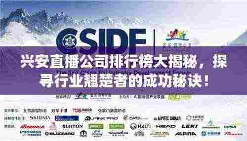 兴安直播公司排行榜大揭秘,探寻行业翘楚者的成功秘诀!