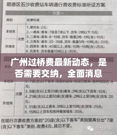 广州过桥费最新动态,是否需要交纳,全面消息解析