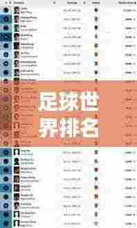 足球世界排名大揭秘,搜索结果详解