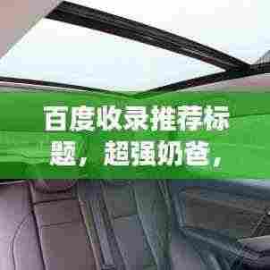 百度收录推荐标题，超强奶爸，家庭守护者的魅力展现！