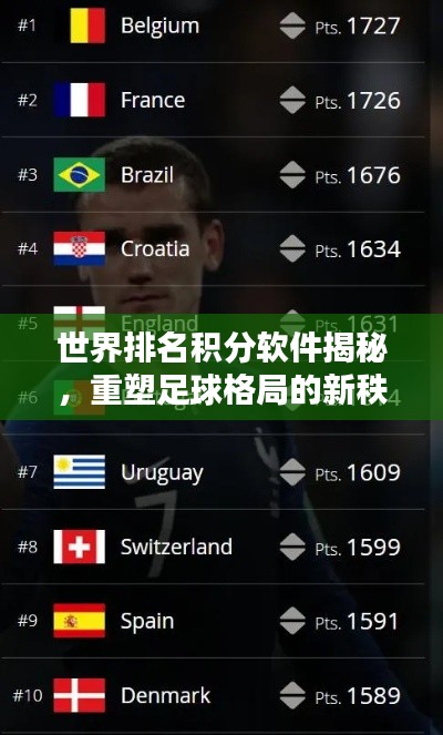 世界排名积分软件揭秘,重塑足球格局的新秩序之巅