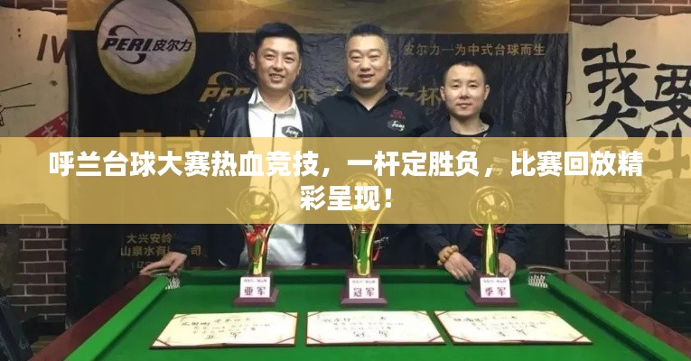 呼兰台球大赛热血竞技,一杆定胜负,比赛回放精彩呈现!