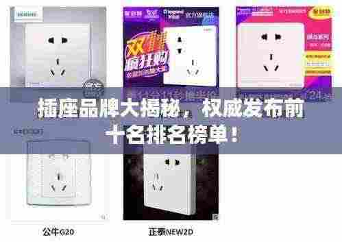 插座品牌大揭秘,权威发布前十名排名榜单!