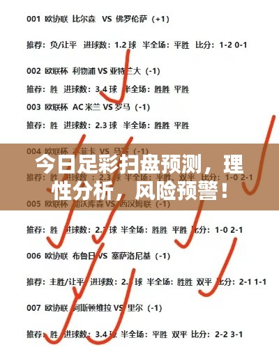 今日足彩扫盘预测,理性分析,风险预警!