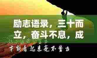 励志语录,三十而立,奋斗不息,成就非凡人生