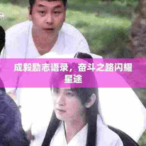 成毅励志语录,奋斗之路闪耀星途