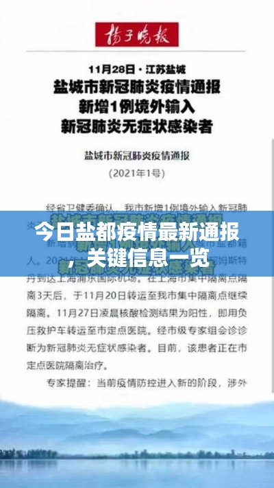 今日盐都疫情最新通报,关键信息一览