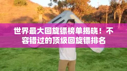 世界最大回旋镖榜单揭晓!不容错过的顶级回旋镖排名