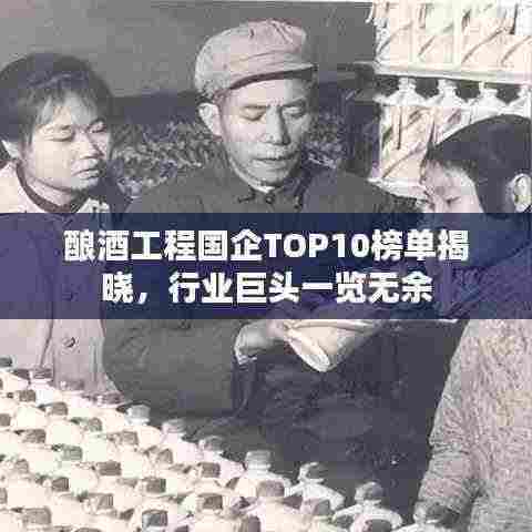 酿酒工程国企TOP10榜单揭晓,行业巨头一览无余