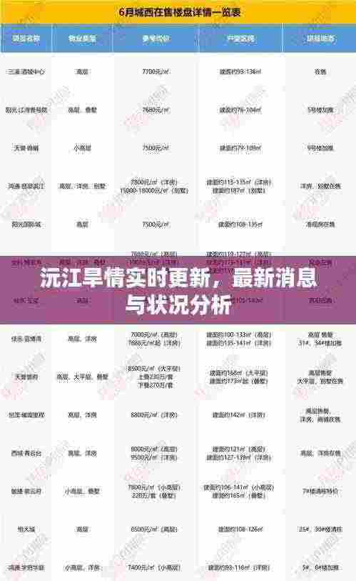 沅江旱情实时更新，最新消息与状况分析