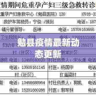 勉县疫情最新动态更新