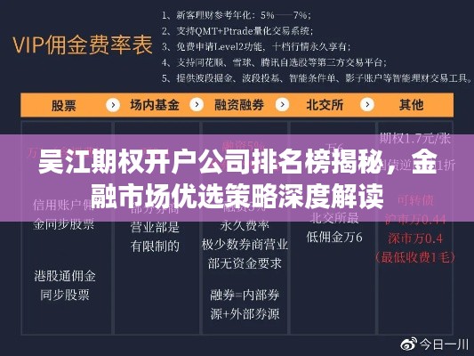 吴江期权开户公司排名榜揭秘，金融市场优选策略深度解读