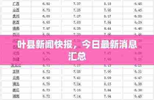 叶县新闻快报,今日最新消息汇总
