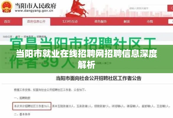 当阳市就业在线招聘网招聘信息深度解析