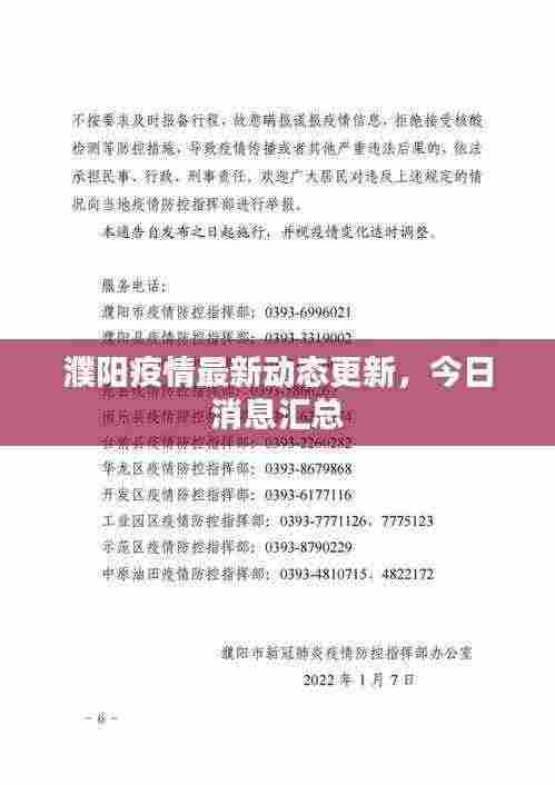 濮阳疫情最新动态更新，今日消息汇总
