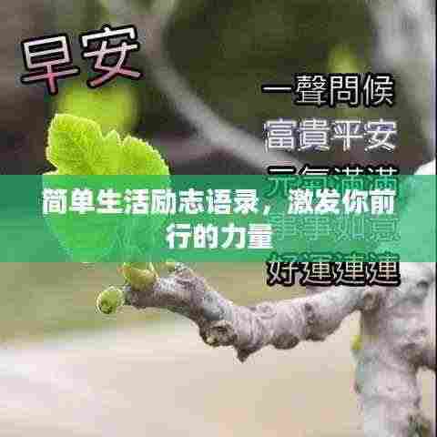简单生活励志语录,激发你前行的力量