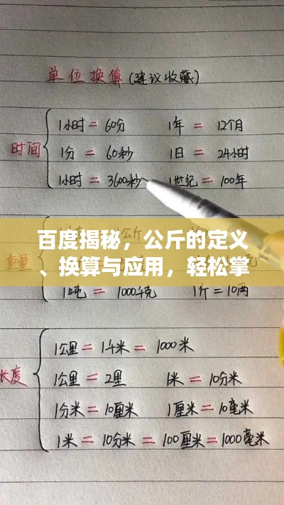 百度揭秘,公斤的定义、换算与应用,轻松掌握知识要点!