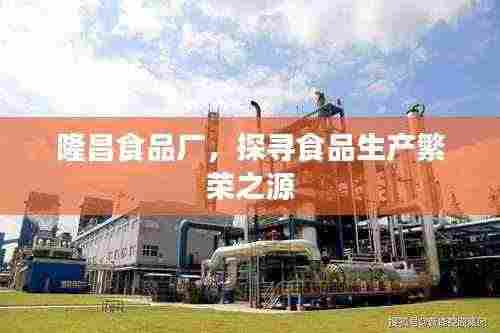 隆昌食品厂,探寻食品生产繁荣之源