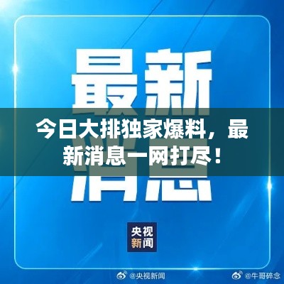 今日大排独家爆料,最新消息一网打尽!