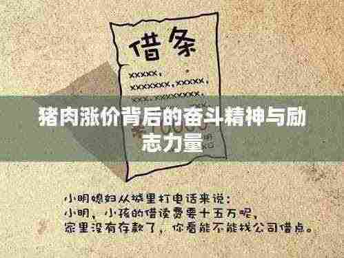 猪肉涨价背后的奋斗精神与励志力量
