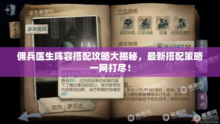 佣兵医生阵容搭配攻略大揭秘,最新搭配策略一网打尽!