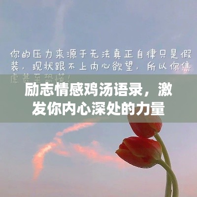 励志情感鸡汤语录，激发你内心深处的力量